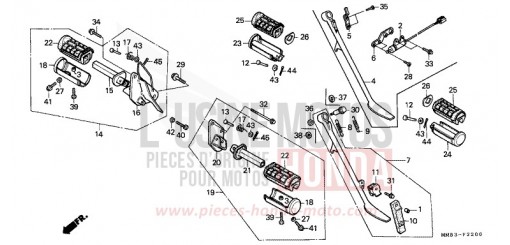 MARCHE/BEQUILLE VT1100CJ de 1988